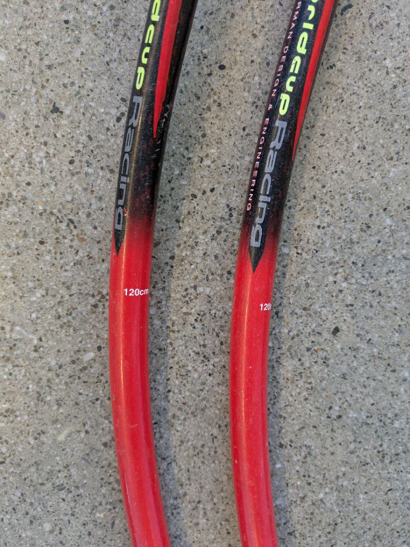 Red Leki Worldcup Racing GS, 120 cm