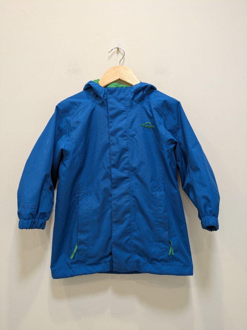 Blue Kathmandu Kids waterproof jacket, 4 YRS