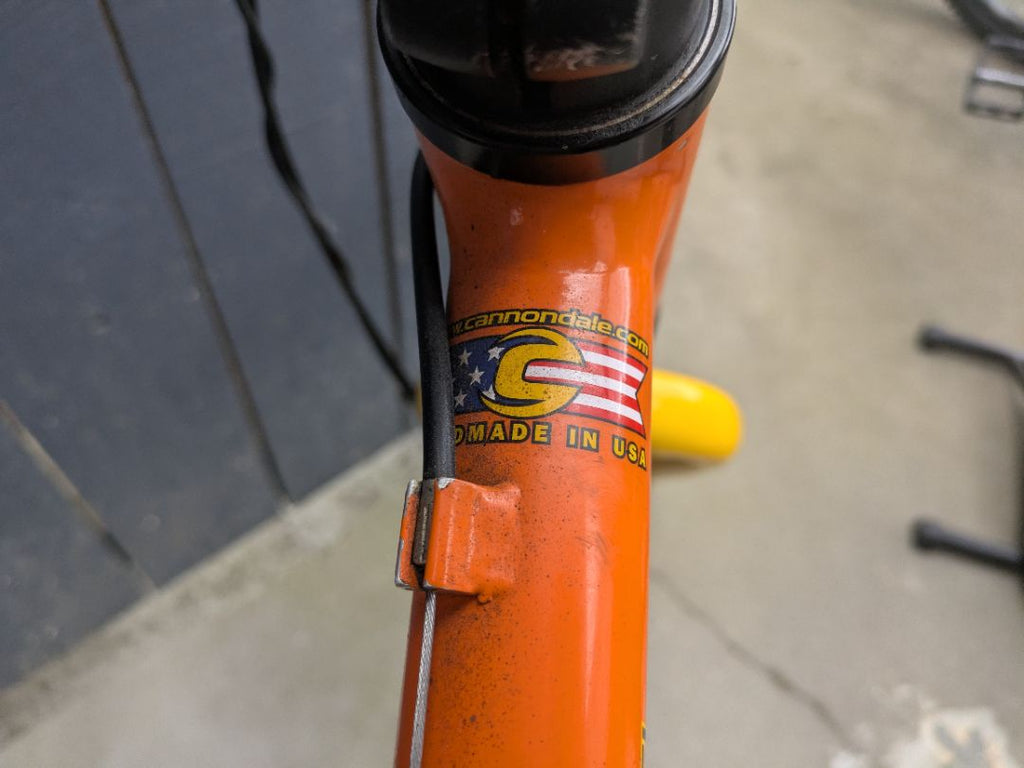 Orange Cannondale F1000 SL, 18 inch - Medium