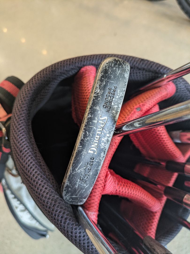 Silver TaylorMade Golf club set