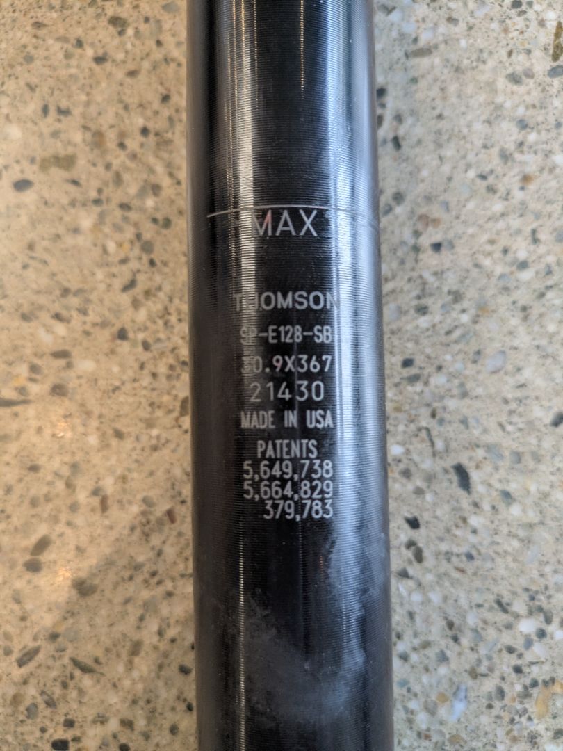 Black Thomson Elite Setback, 30.9 x 367mm