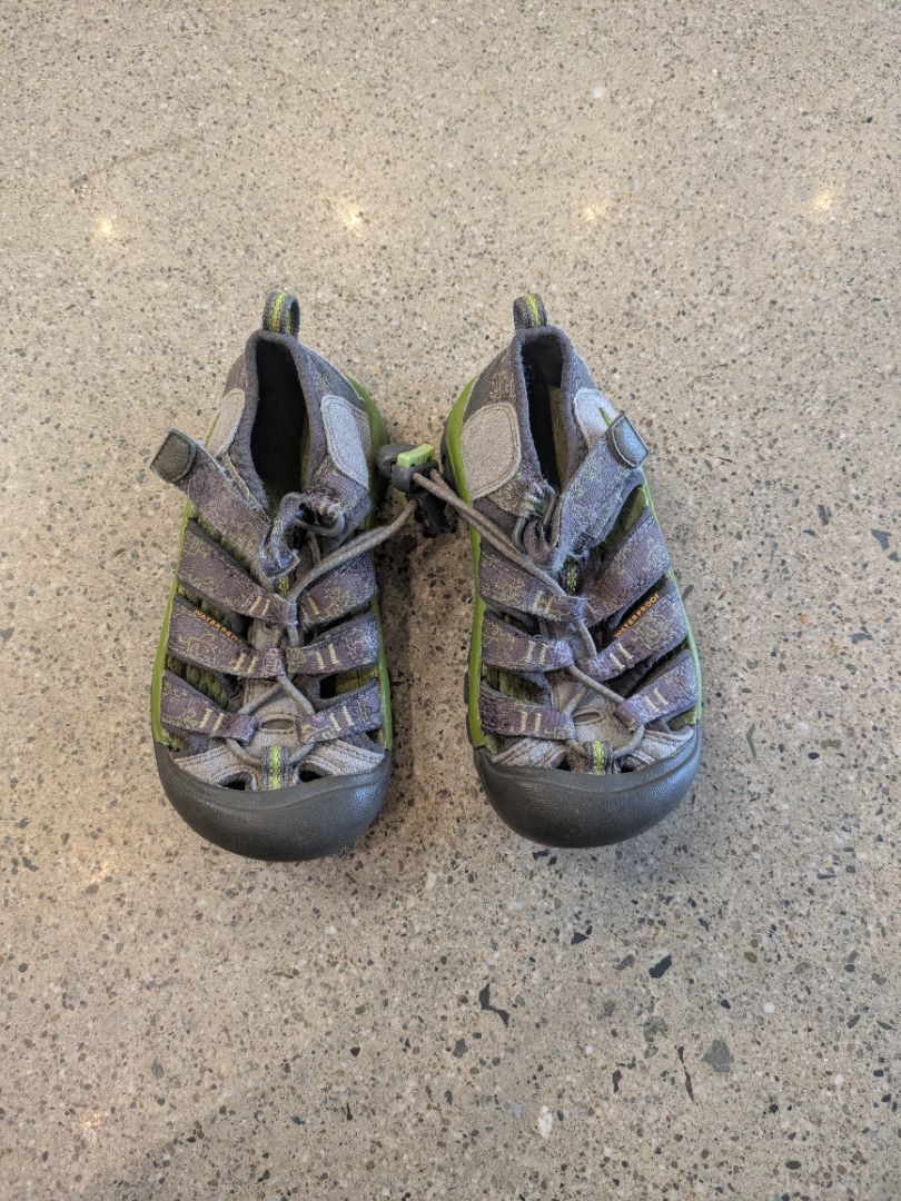 Grey/Green Keen Kids Water Sandals, EU 25/26