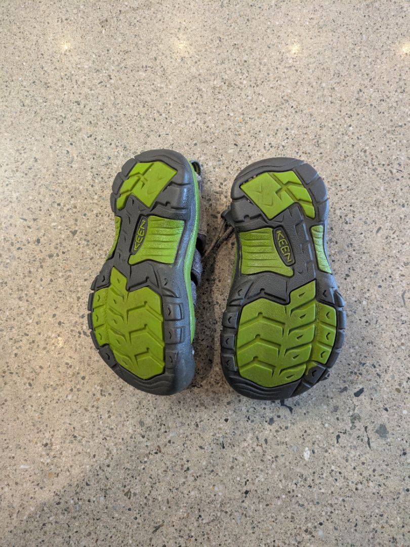 Grey/Green Keen Kids Water Sandals, EU 25/26