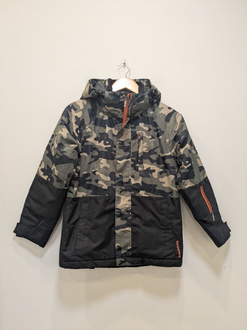 Camo Torpedo7 Kids Ski Jacket, 8-10 Years