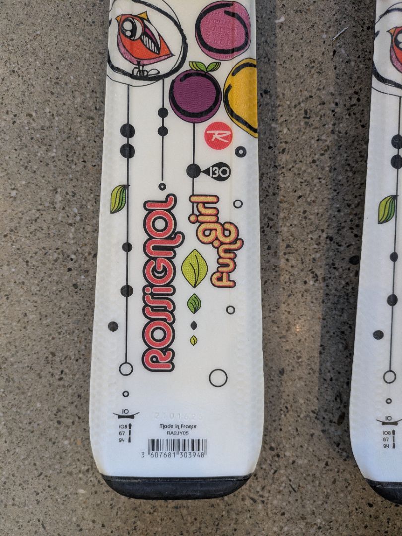 White Rossignol Fun Girl, 130 cm