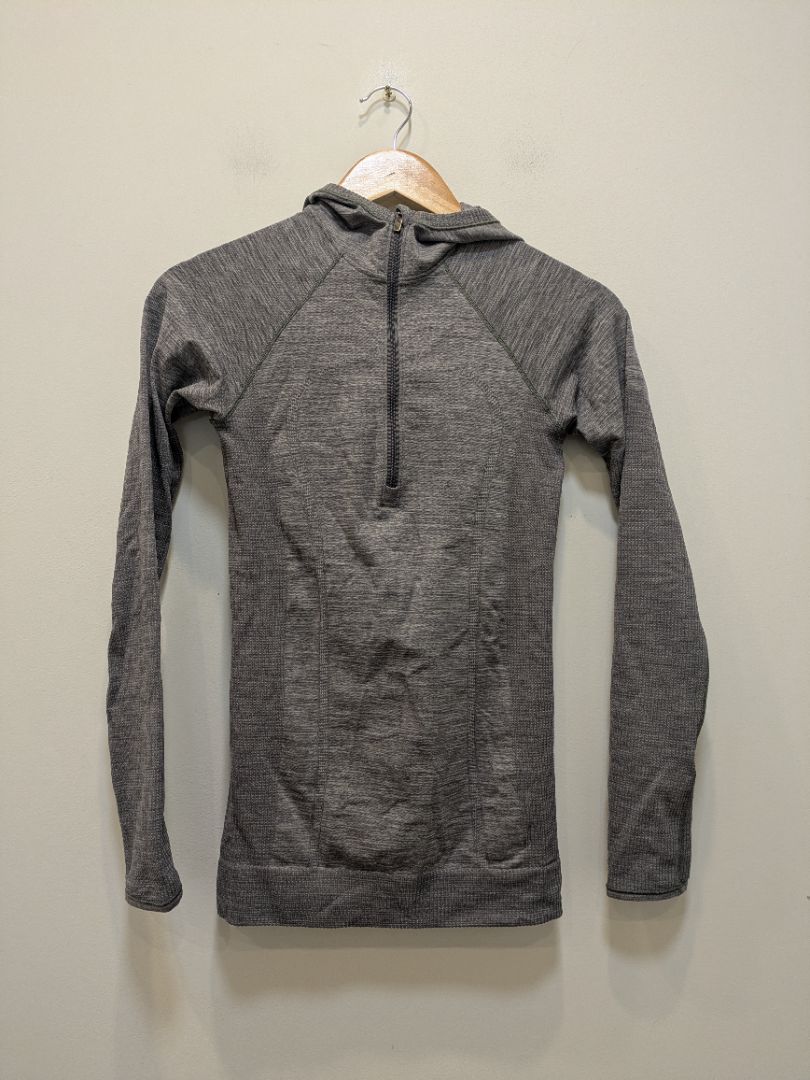 Grey Lululemon Hooded Half Zip, 4