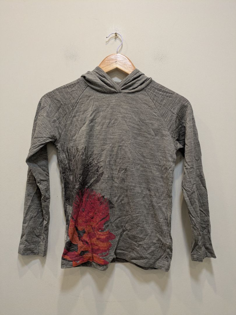 Grey Icebreaker Merino Hoodie, 9-10 Years