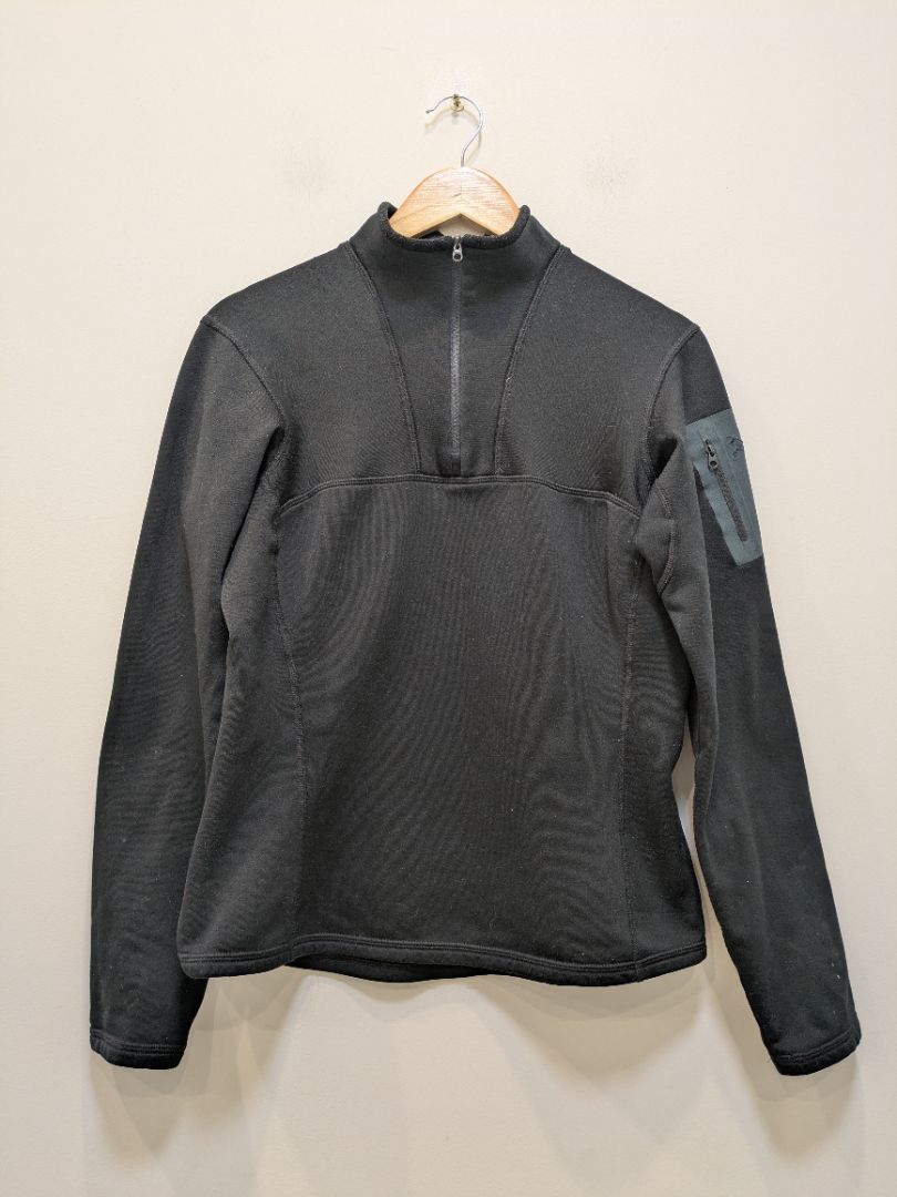 Black Arc'teryx Fleece Pullover, L