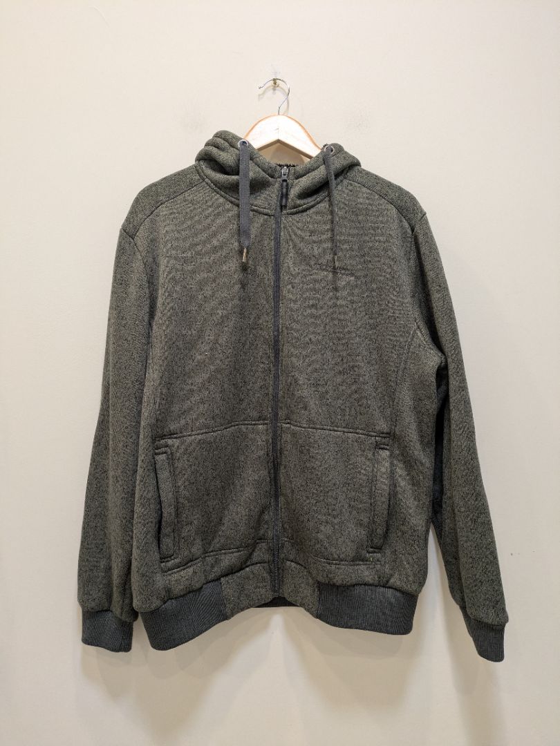 Grey Mountain Warehouse Sherpa Lined Hoodie, L