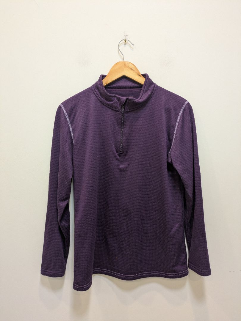 Purple HeatLast Quarter-Zip Thermal Top, S