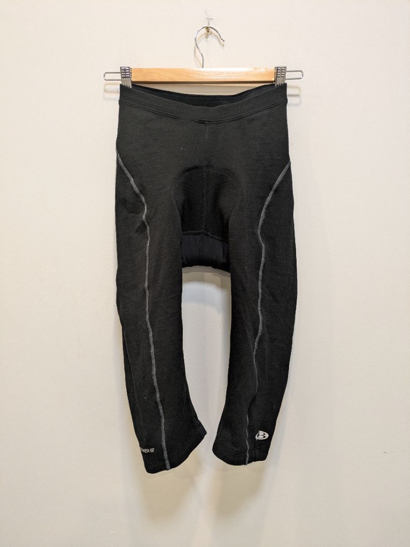 Black Icebreaker GT Merino Cycling Tights, S