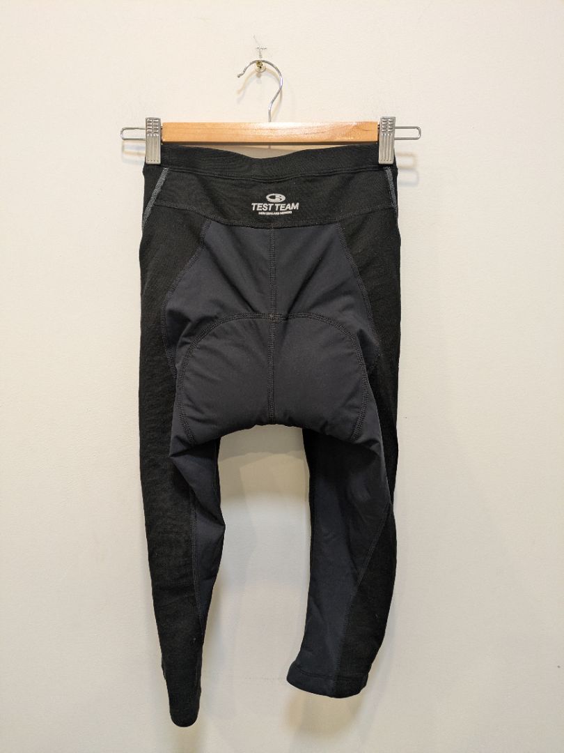 Black Icebreaker GT Merino Cycling Tights, S