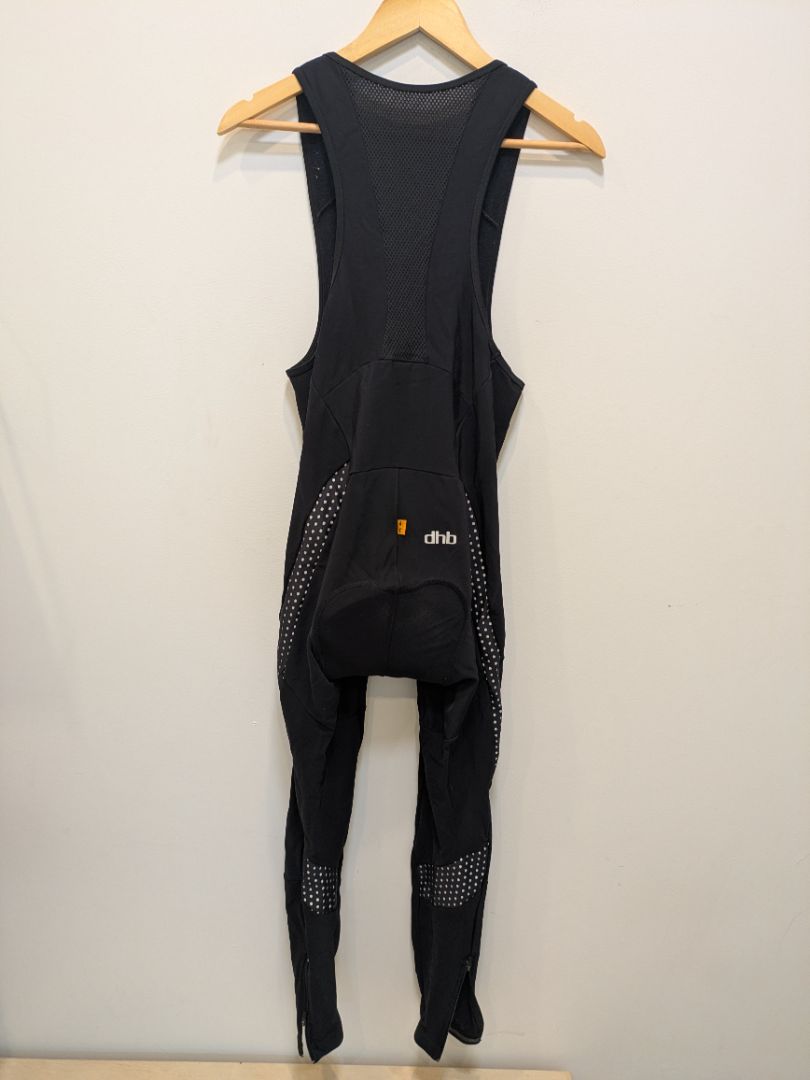Black Dhb Thermal Bib Tights, L