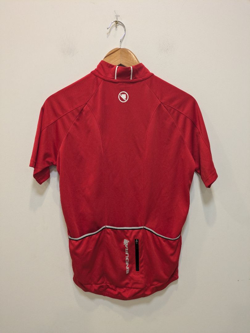 Red Endura Cycling Jersey, S