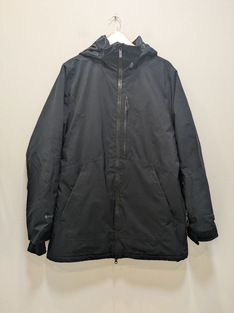 Black Volcom GORE-TEX Snow Jacket, XL