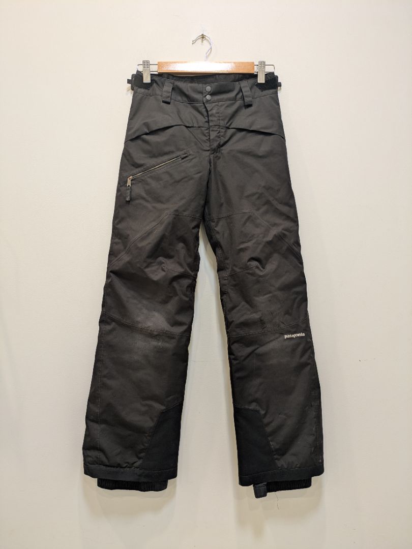 Black Patagonia Kids Ski Pants, Kids 12
