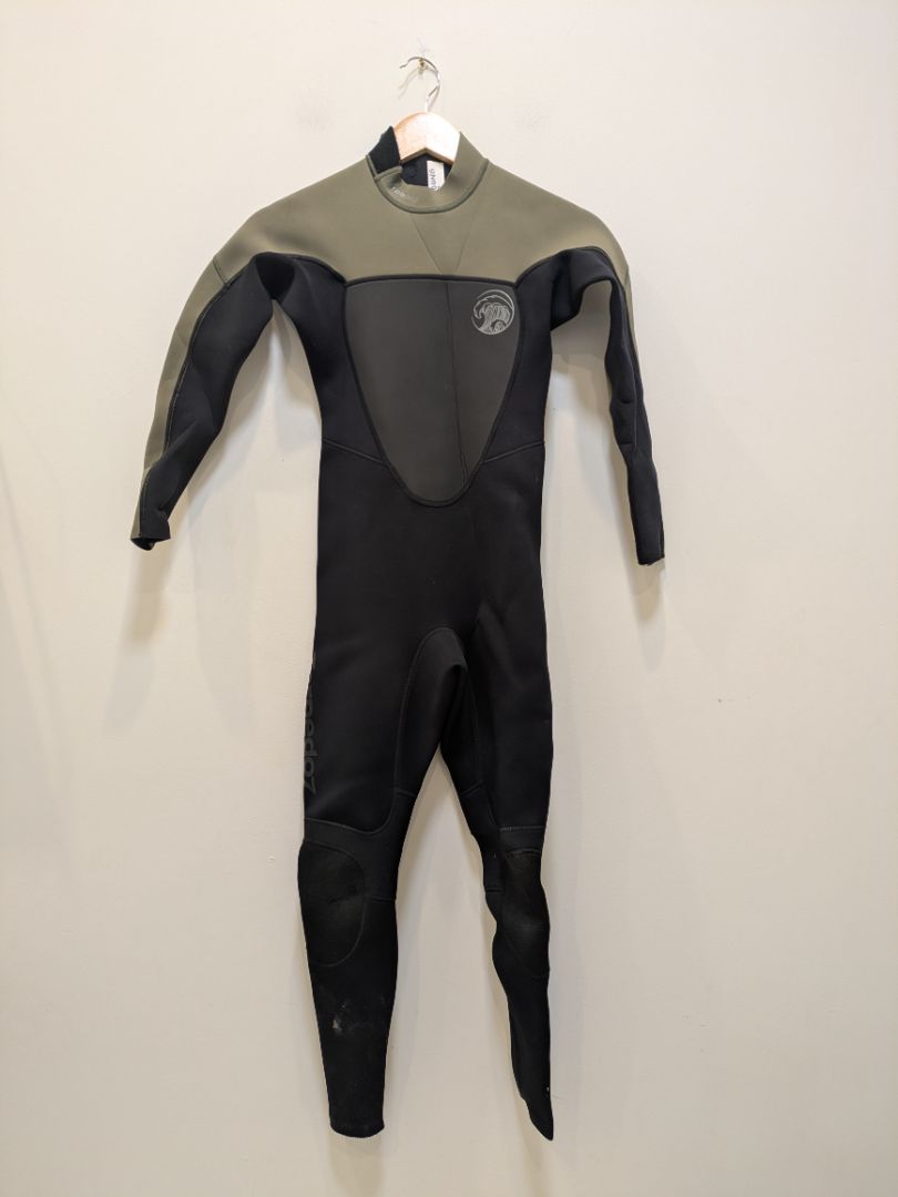 Black Torpedo7 Kids 3/2 Wetsuit, Kids 10-12