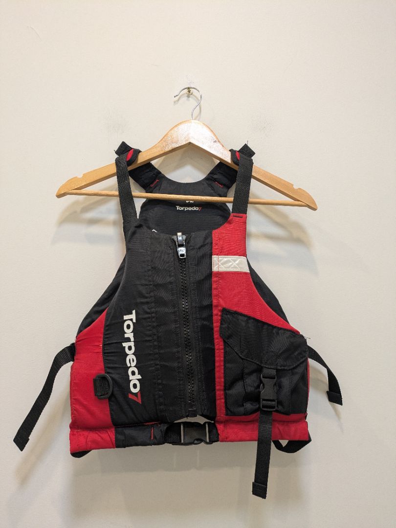 Red Torpedo7 Kids PFD, 8-10