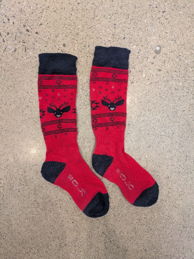 Red Rojo Ski Socks, S