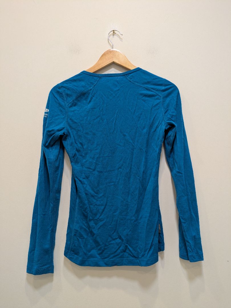 Blue Icebreaker Bodyfit 200 Long Sleeve, S