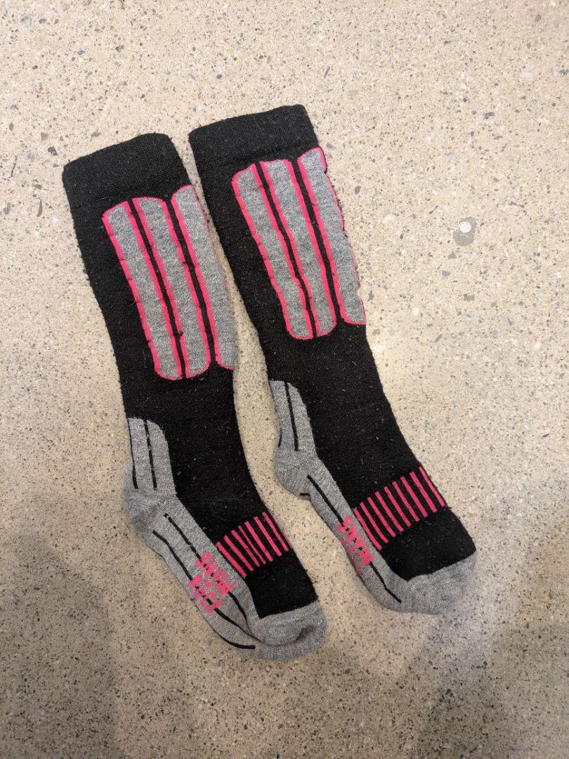 Black Snow Rock Kids Ski Socks, M