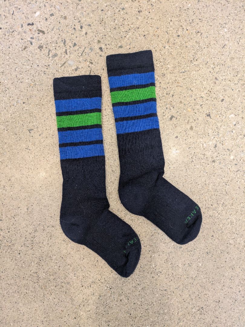 Navy Icebreaker Kids Merino Ski Socks, S