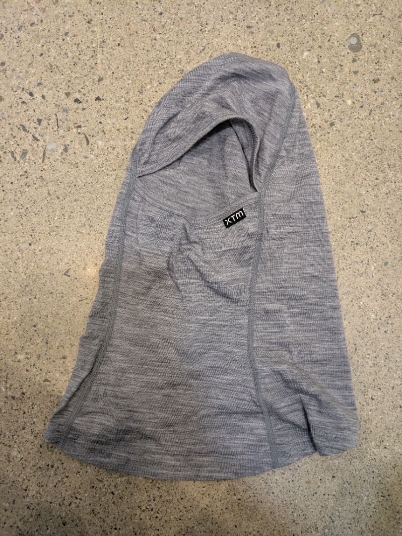 Grey XTM Merino Balaclava, One Size
