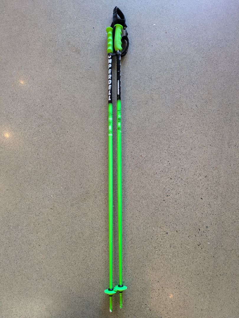 Green Komperdell Ski Poles, 123 cm