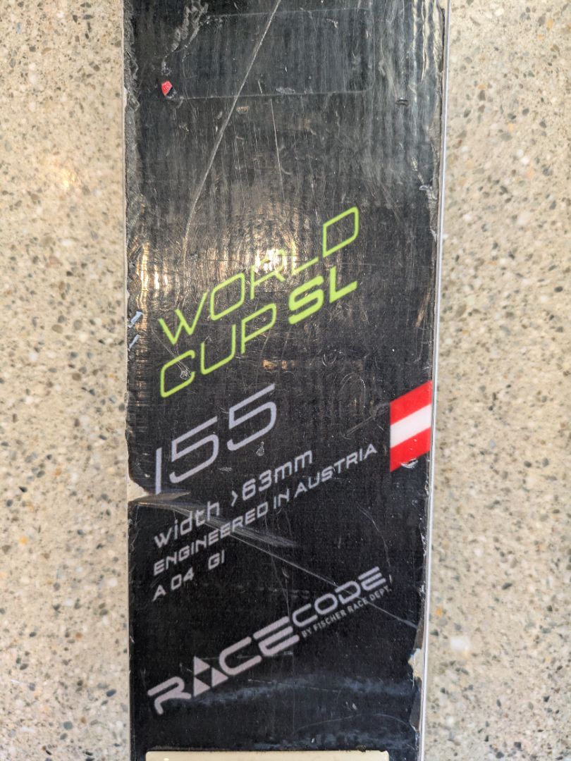 Black Fischer RC4 Worldcup SL, 155 cm