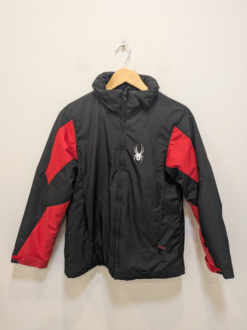 Black Spyder Ski Jacket, Kids 14