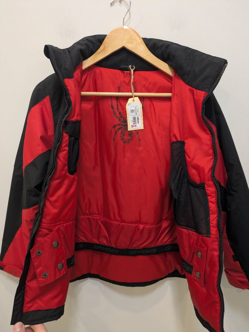 Black Spyder Ski Jacket, Kids 14