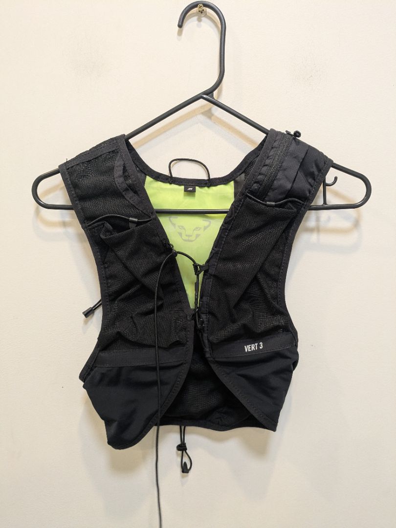 Black Dynafit Vert 3 Running Vest, M
