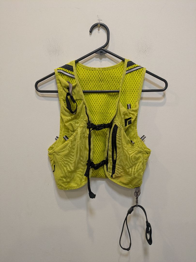 Yellow Black Diamond Distance 4 Hydration Vest, S