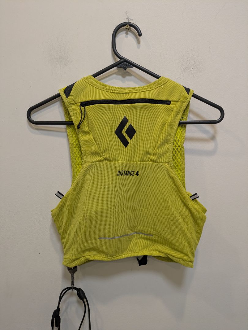Yellow Black Diamond Distance 4 Hydration Vest, S
