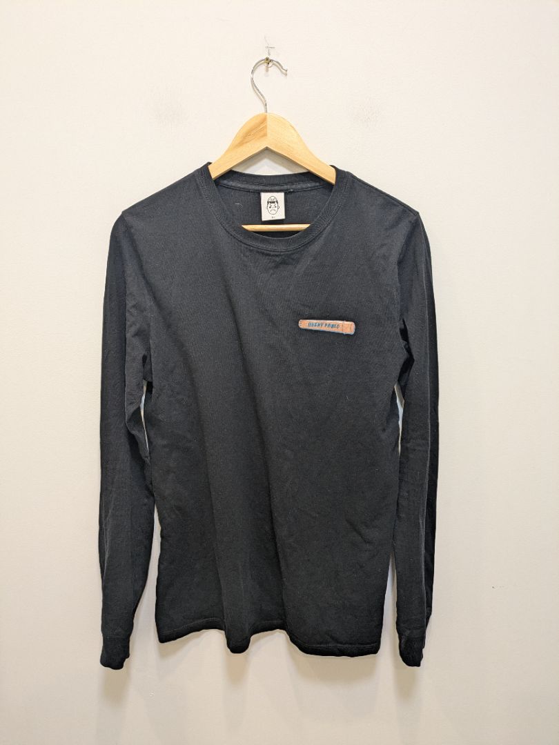 Black Angry Pablo Long Sleeve Tee, XS
