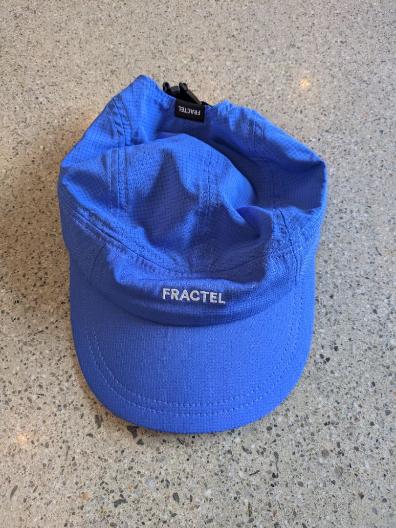 Blue Fractel Running Cap, Adjustable