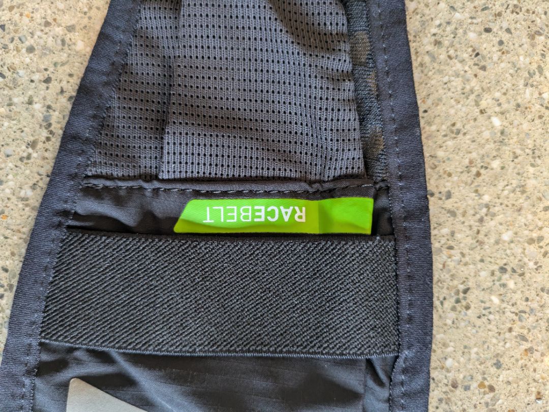 Black Inov-8 Race Belt, Adjustable