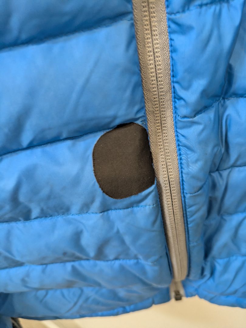 Blue Torpedo7 Hooded Down Jacket, M