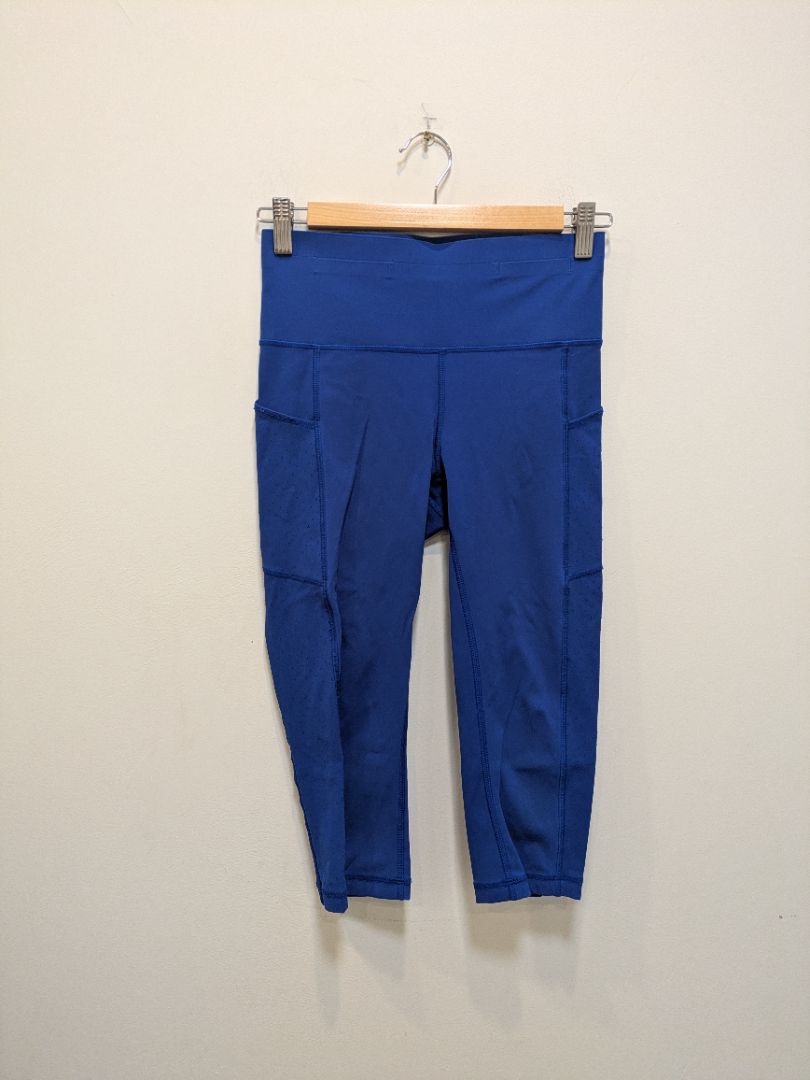 Blue Lululemon Home Stretch Crop 19", 4 / NZ 8