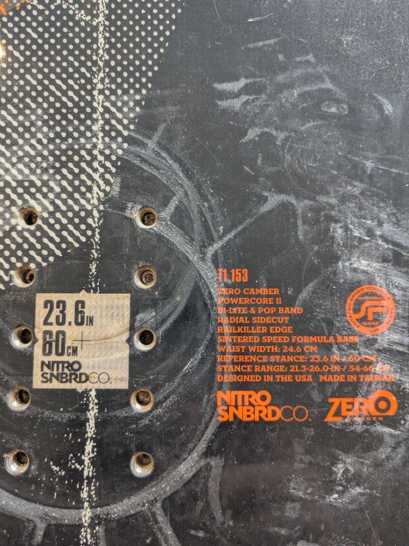Black Nitro T1 153, 153 cm
