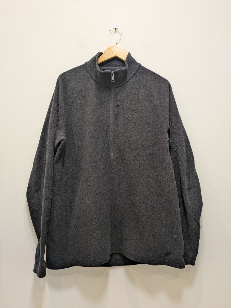 Black Macpac Quarter-Zip Fleece, XL