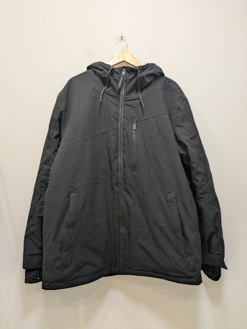 Black Animal Insulated Snow Jacket, XL