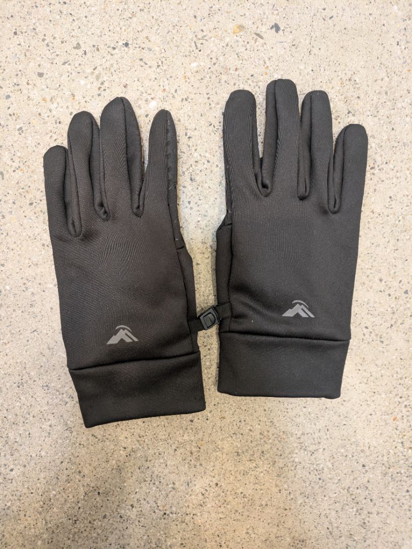 Black Macpac Liner Gloves