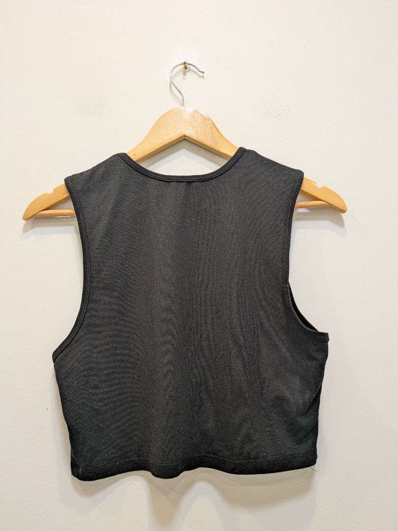 Black Ardene Cropped Tank Top, L