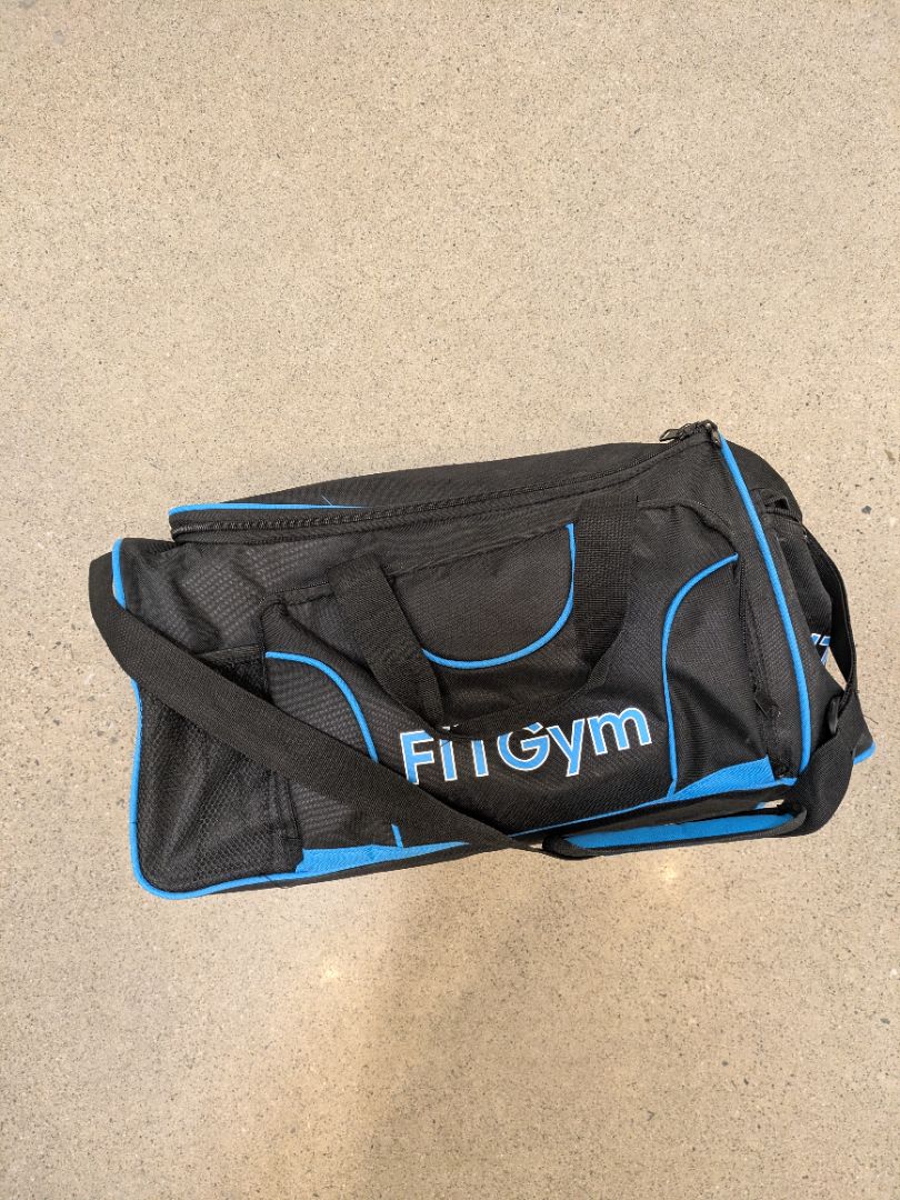 Black FITGym Gym Duffel Bag