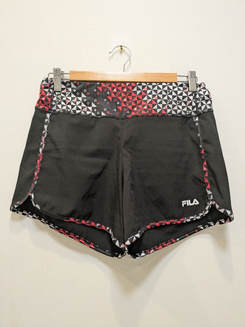 Black Fila TIFF XO Shorts, S