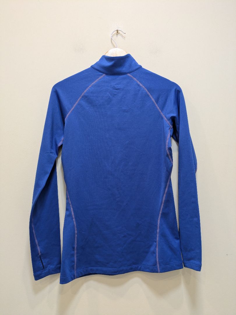 Blue Nike Pro Combat 1/4 Zip, M