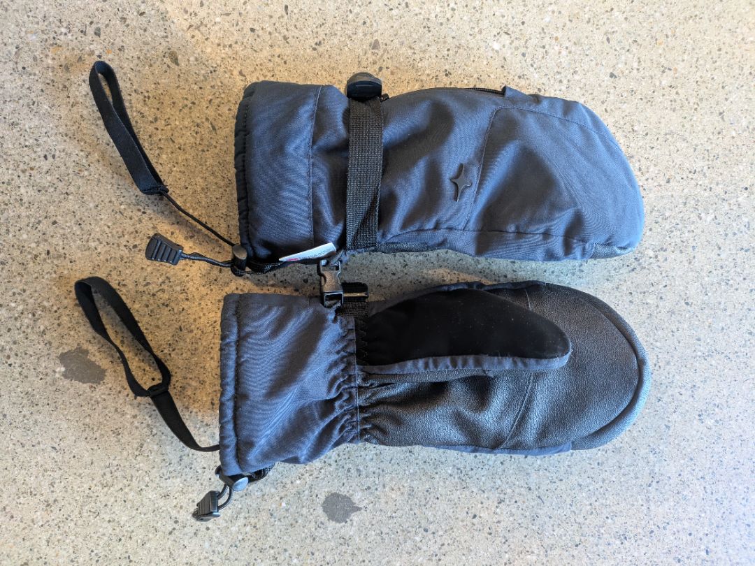 Black  Snow Mittens, S