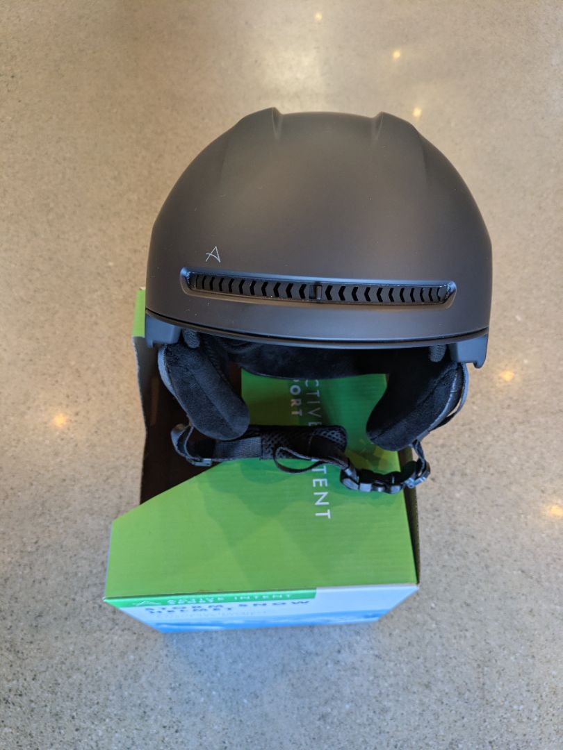 Black Active Intent Sport Storm Snow Helmet, L (58-61 cm)