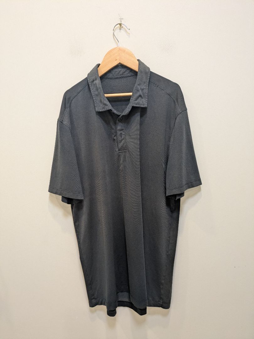 Charcoal Lululemon Polo Shirt, L